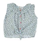 Sleeveless Shirt | Light Blue W/ Animal Print