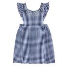 Vicky Dress | Light cream/Ultramarine