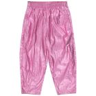 Shiny Barrel Pants | Metallic Pink