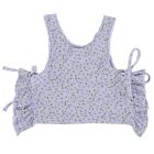 Top W/ Side Opening | Lavender W/ Yellow Flowers