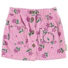 Short Skirt | Pink Corduroy W/ Flowers Allover