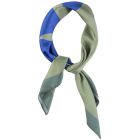 Silky Bandana/Scarf | Green W/ "Sea" Print