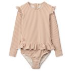 Sillie Seersucker Swimsuit | Pale Tuscany/Creme De La Creme