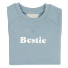 Sky Blue Baggy 'BESTIE' Sweatshirt