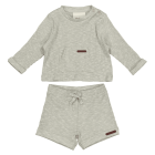 Tau Blouse & Paz Shorts | Sage Melange
