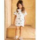 Girls Shift Terry Dress W/ Pockets | Off-White