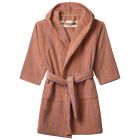 Naram Kids Bathrobe | Camel & Ultramarine