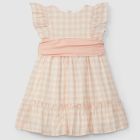 Plaid Dress W/ Sash