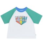 Happy Human Boxy Tshirt Color Block
