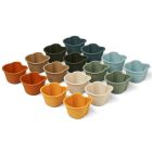 Tilo Cup Cake Moulds 16-Pack | Faune Green Multi Mix