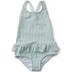 Amara Swimsuit | Y/D Stripe: Sea Blue/White