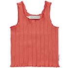Rib Singlet Top Coral