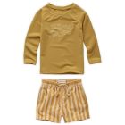 Swim Top Yellow Mellow & Stripe Shorts