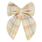 Oversized Bow | Pastel Plaid