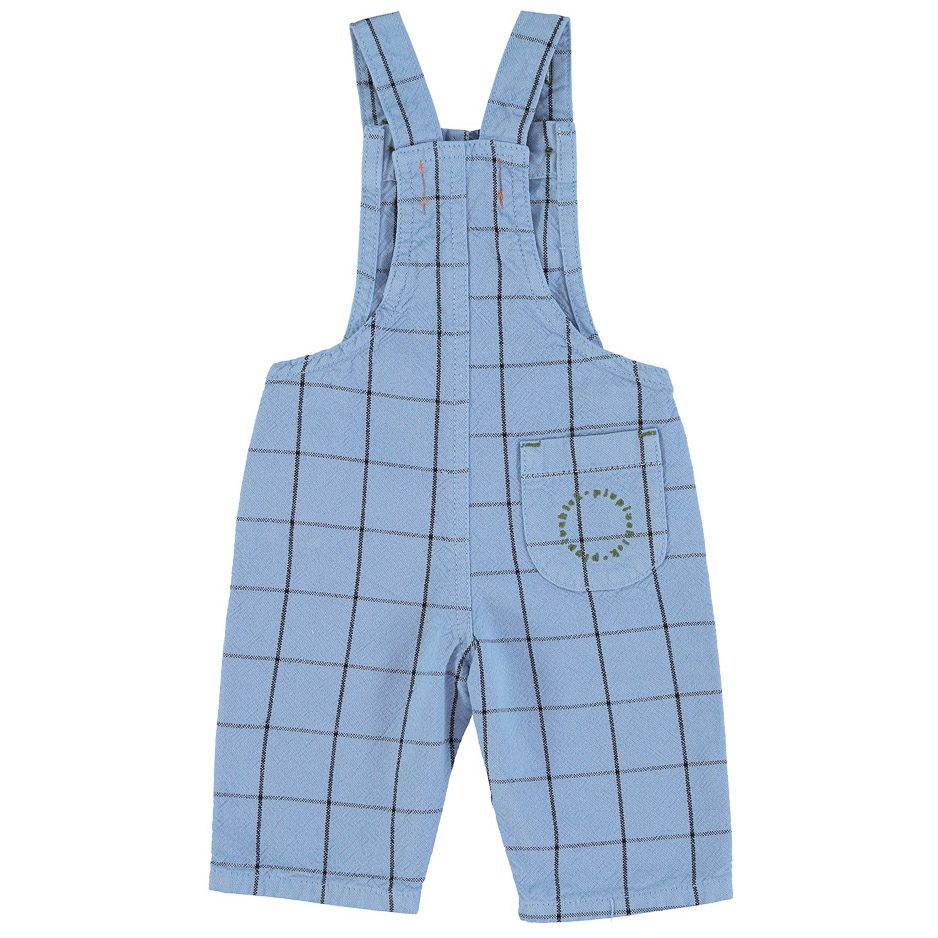 Dungarees | Blue Checkered W/ 