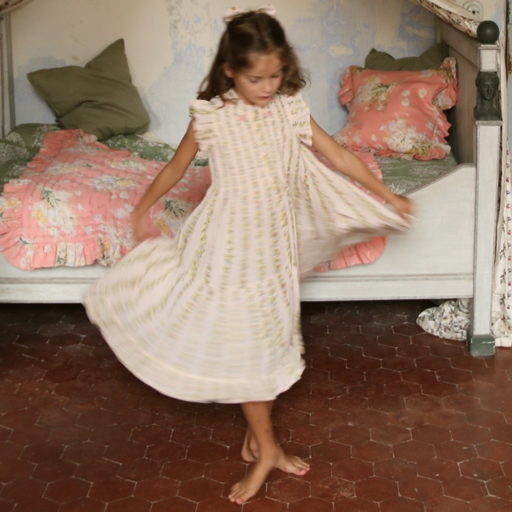 The long flower dance dress