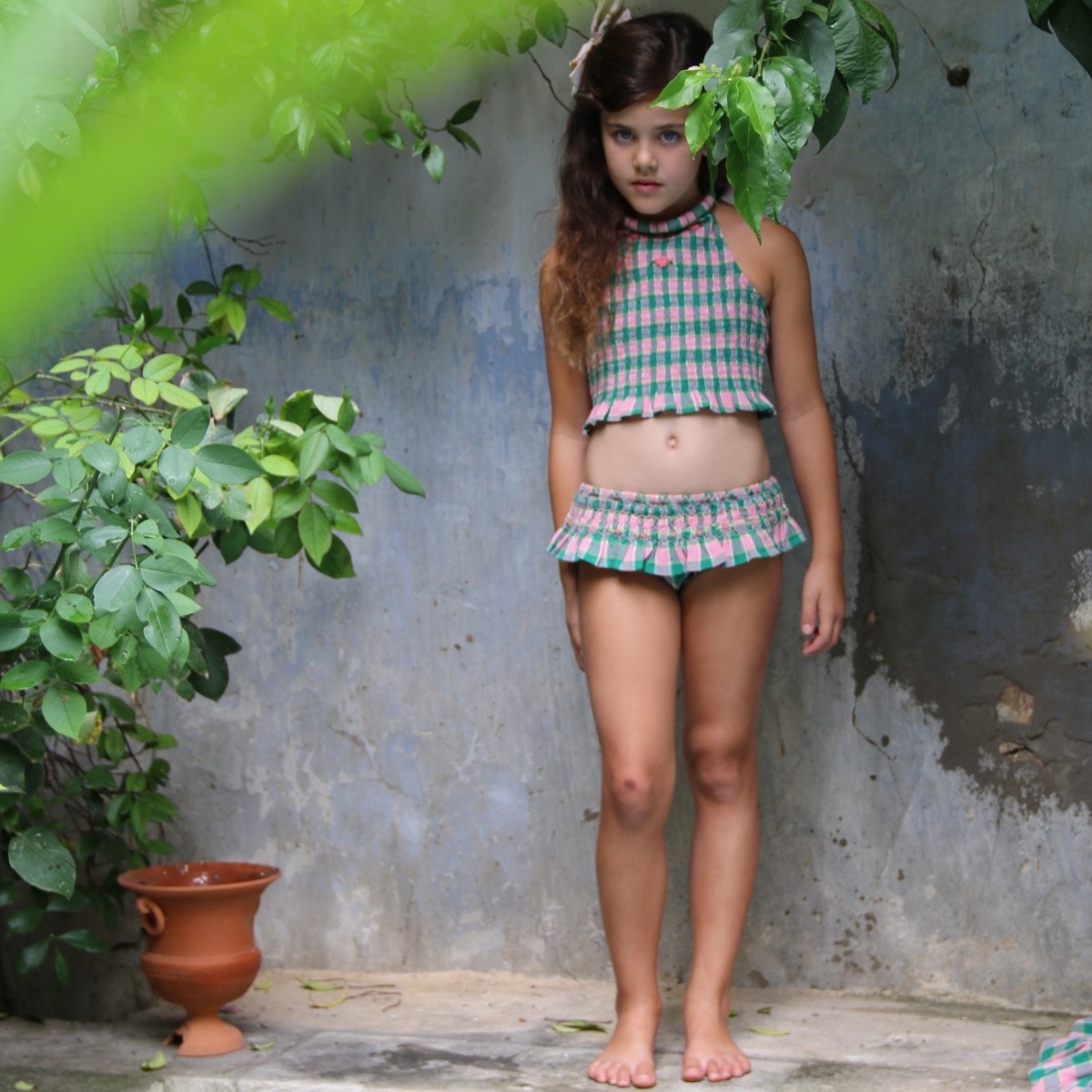 Mint & Strawberry Vichy Swimsuit