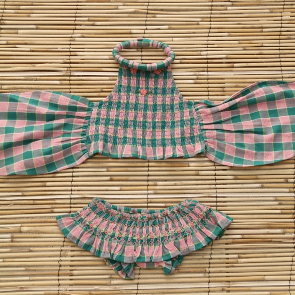 Mint & Strawberry Vichy Swimsuit