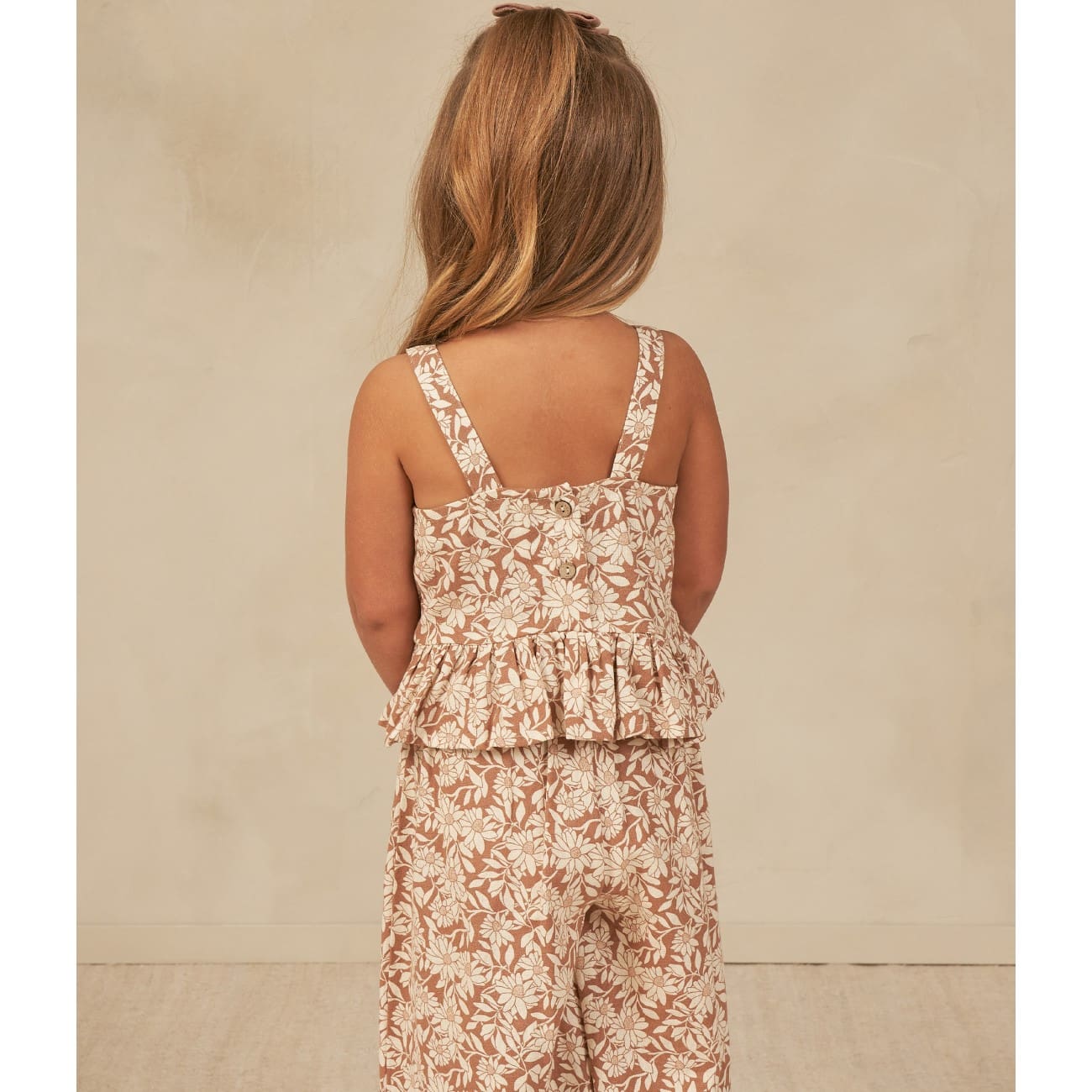 Cropped Peplum Tank | Plumeria