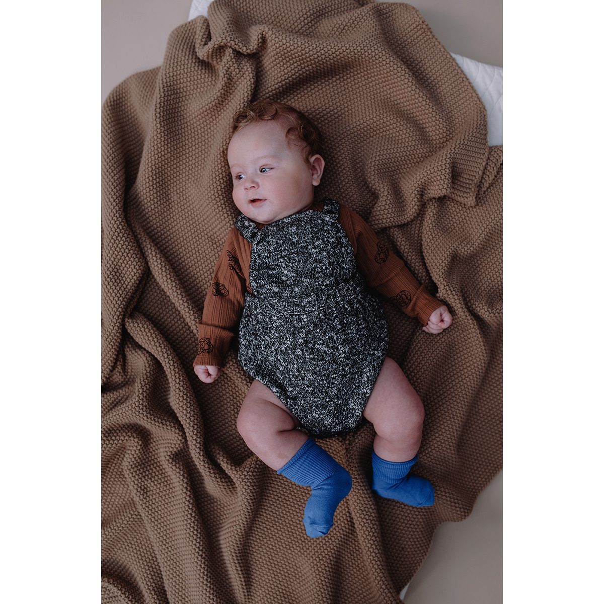 Salopette Romper Melee & Rib Romper Pretzel