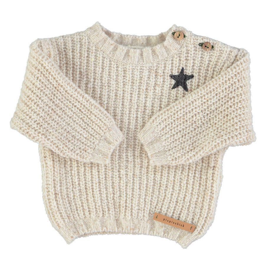Knitted Sweater | Ecru W/ 