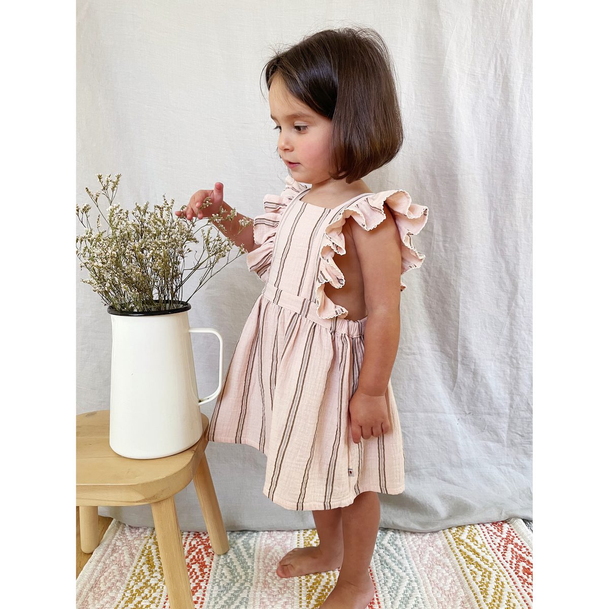 Rita Striped Dress | Powder