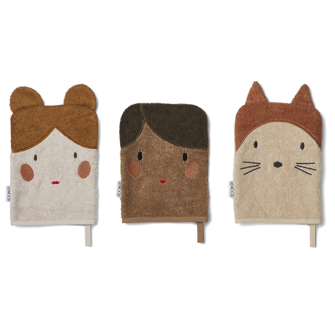 Sylvest Washcloths 3 Pack | Dolly/Sandy Mix