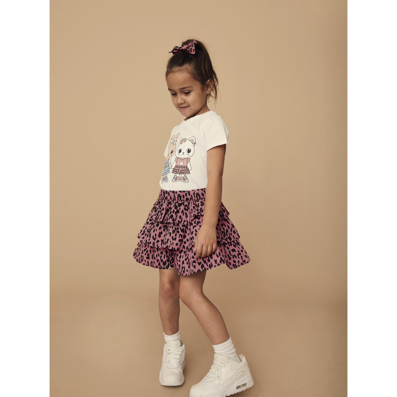 Leopard Frill Skirt