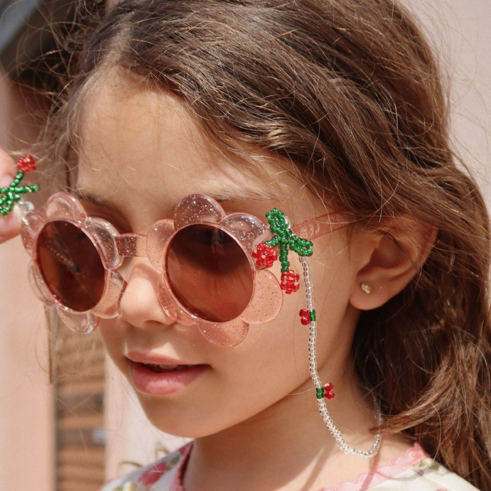JUNIOR Flower Sunglasses | Glitter Rose