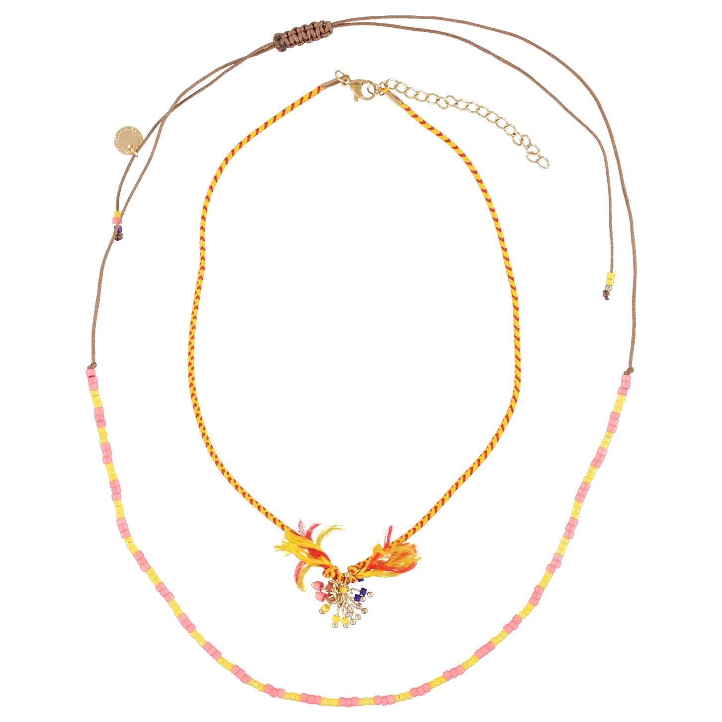 Necklaces | Yellow & Pink