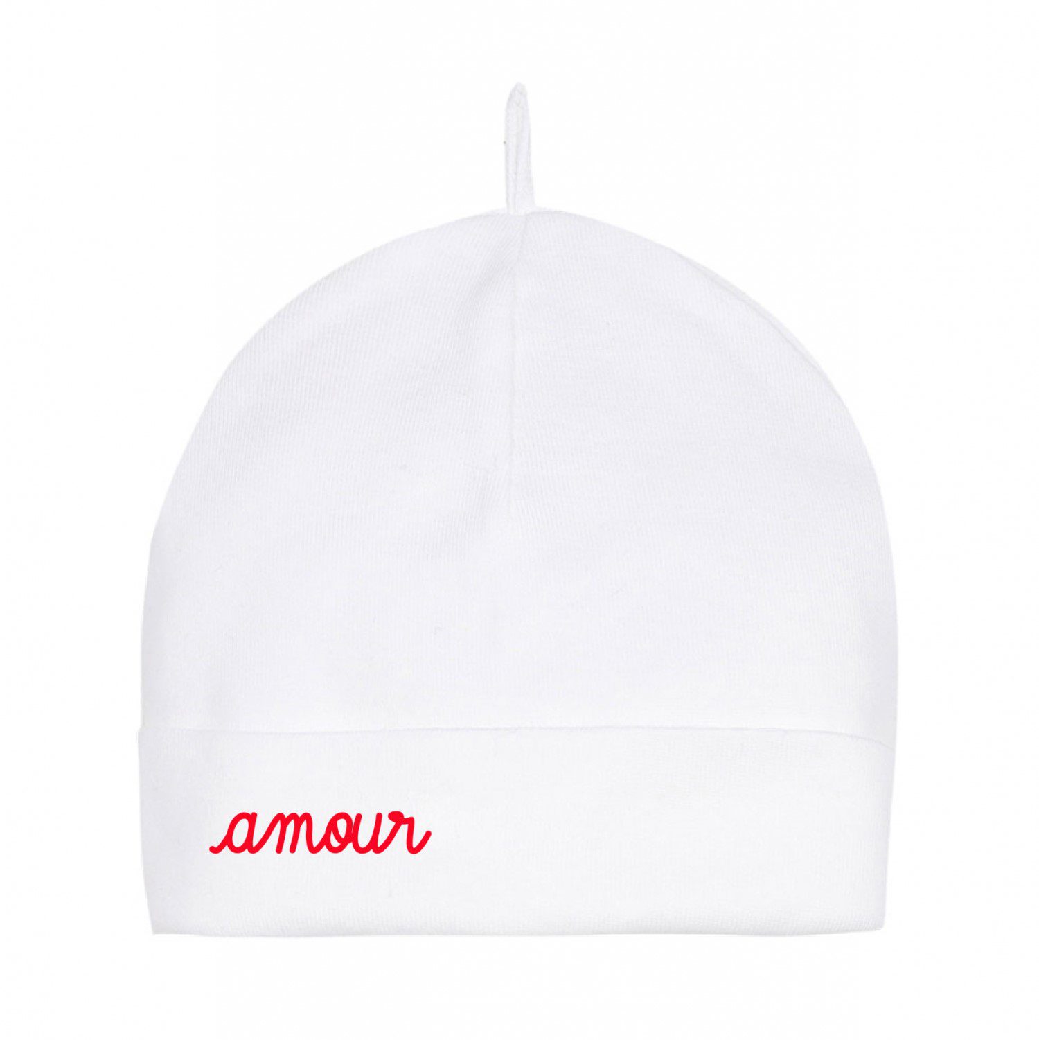 AMOUR Baby Hat | White
