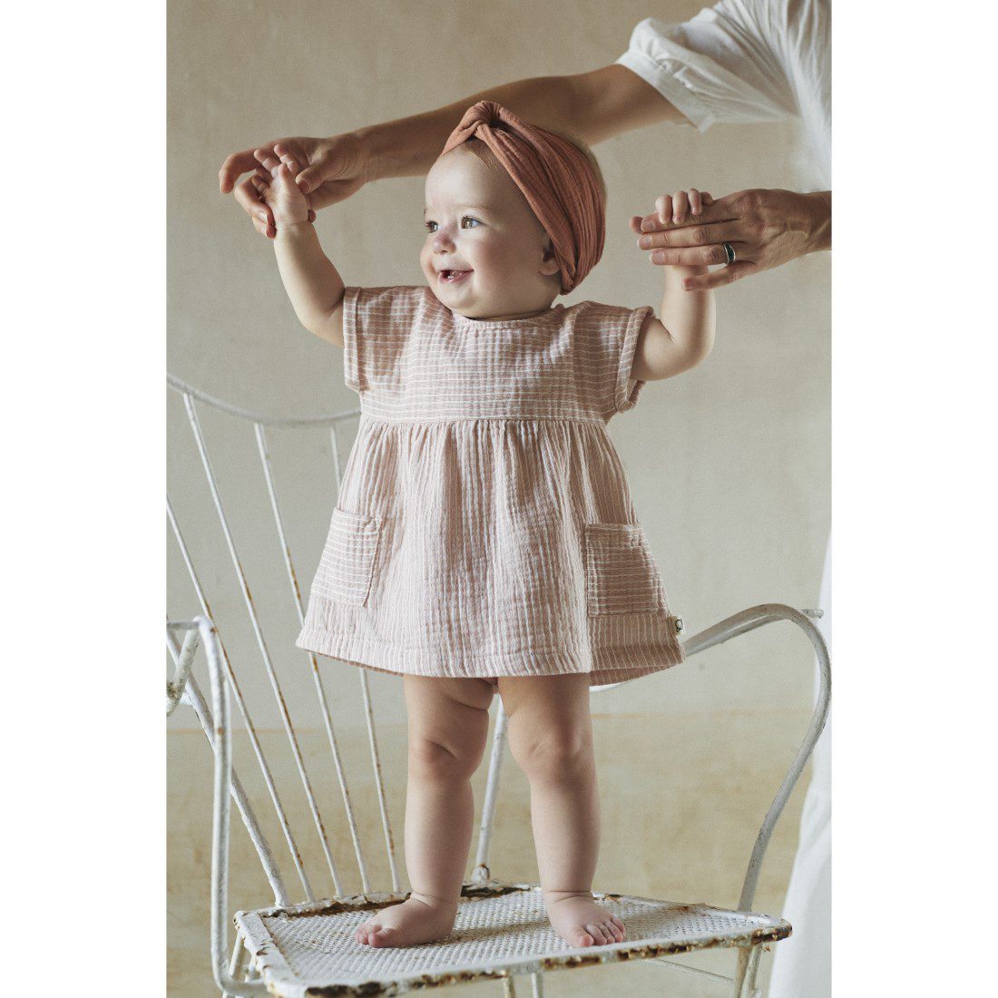 Cindy Gauze Stripe Dress
