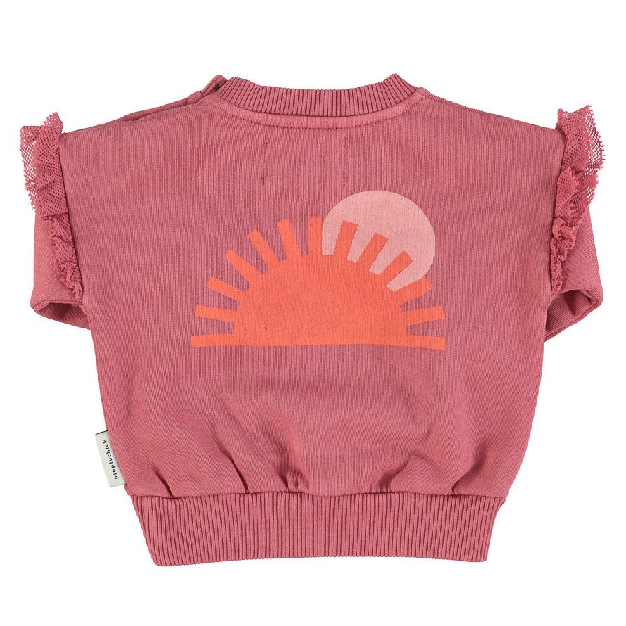 Sweatshirt W/ Frills |  Pomegranate W/ 
