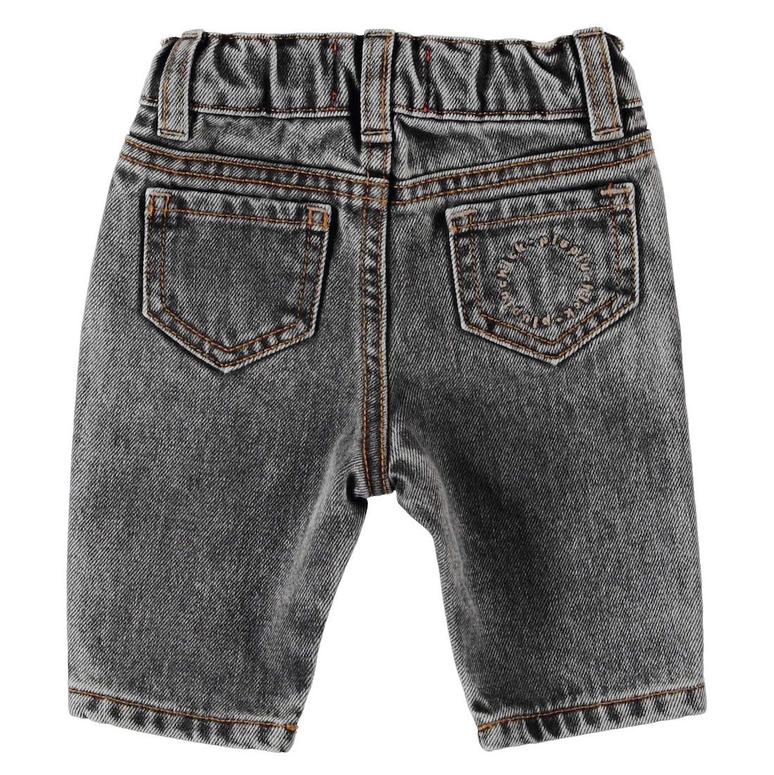 Unisex Washed Black Denim Trousers
